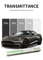 Film de fenêtre de voiture en céramique nano anti-reflet, isolation thermique, matériau PET, protection contre les rayons infrarouges et UV, VLT15% REEDEE Luxe 5+