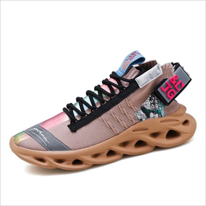 Chaussures de sport décontractées pour hommes, couleur or, vente en gros - Product Image 1