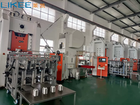 Machine automatique de fabrication de contenants en aluminium avec moule personnalisé et alimentation servo PLC LK-T80