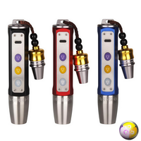 Lampe torche rechargeable UV LED à lumière violette pour l'identification des bijoux, en alliage d'aluminium et acier inoxydable, pour pierres précieuses et jade