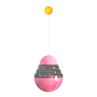 Nouveau jouet interactif classique et attrayant en plastique pour animaux de compagnie (chats et chiens) : balle à friandises et laser pour l'exercice