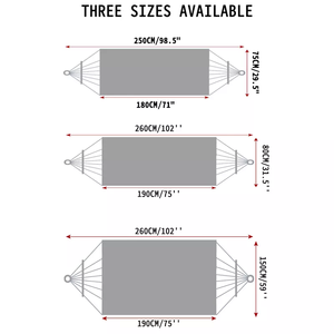 <span class=keywords><strong>Hamaca</strong></span> de Lona Plegable Doble para Colgar, de Nailon, para Acampar al Aire Libre, Portátil, Venta al por Mayor Directa de Fábrica - Product Image 4