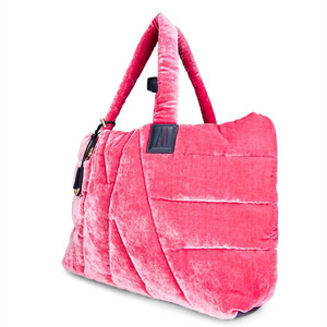 Sacchetti della spesa all'ingrosso della borsa di Tote della borsa delle donne trapuntata floccaggio di forma del cuore - Product Image 5