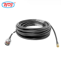 Usine directement 1 mètre N mâle à RP SMA mâle faible perte RG58 lmr195 lmr200 câble Coaxial personnalisable