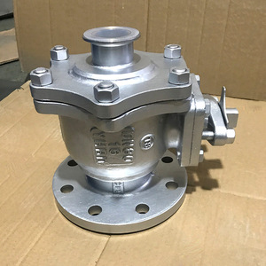 Válvula de bola de acero inoxidable con revestimiento de flúor Q41F46 16C, conexión bridada de 1 pulgada para gases corrosivos, tipo interruptor - Product Image 2