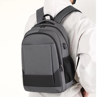 Sac à dos en nylon léger haute densité personnalisé, directement de l'usine, avec port USB, grande capacité, pour ordinateur portable professionnel