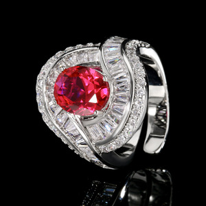 Anillo de Moda Sencillo con Baño de Oro sobre Cobre, Simulación de Paraíba Verde, Piedra Principal de 8*10, Joyería de Alta Gama 2026 - Product Image 6