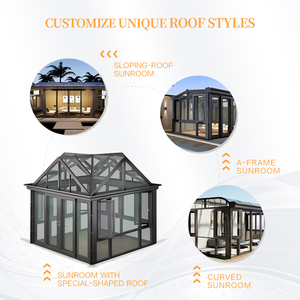 Veranda <span class=keywords><strong>in</strong></span> Lega Ecologica dal Design Moderno con Tetto <span class=keywords><strong>in</strong></span> <span class=keywords><strong>Vetro</strong></span> Temperato e Pareti Inclinata <span class=keywords><strong>in</strong></span> <span class=keywords><strong>Vetro</strong></span>, Garanzia 5 Anni, Giardino d'Inverno - Product Image 4