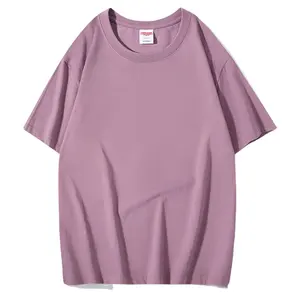 パーソナライズされたロゴコットンラウンドネックTシャツ、プリントテキストカスタム半袖Tシャツ、グループ広告用