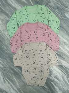 Cotton Baby Bodysuit Romper Knitted Short Sleeve Infant <b>Onesie</b> <b>Cute</b> Animal Print Autumn Wear Soft Comfortable Baby Clothing - Product Image 6
