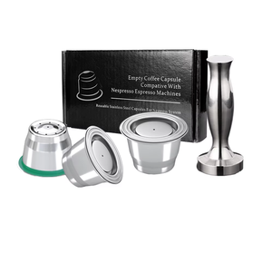 Set di 3 cialde con prezzo di fabbrica vuoto consente di risparmiare capsule espressive Cafe ricaricabili strumento accessori per caffè in cialde in acciaio inossidabile - Product Image 1