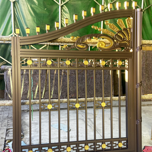Phong cách hiện đại nhôm cổng nhôm sân cổng biệt thự cửa điện vườn cổng nhôm đường lái xe cổng - Product Image 3