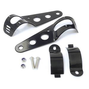 Motorcycle Headlight <b>Bracket</b> Large <b>Black</b> Front Mounting Support For Harley Davidson - Product Image 3