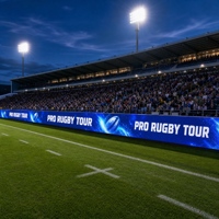 Écran LED publicitaire extérieur P10, panneau d'affichage périmétrique de stade, panneau numérique couleur, panneau sportif étanche, mur LED