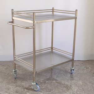 Lekang Stainless Steel <b>Tool</b> Cart 600x440x880mm 2-Layer Medical <b>Trolley</b> For Hospital And Beauty Salon Storage - Product Image 2