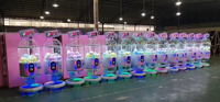 Mesin Gacha Otomatis Koin dengan Layar Elektronik Komersial, Logo Kustom, Mainan Kapsul 100mm, Mesin Vending Telur Putar