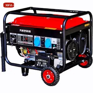 Three-phase manual/electric start portable gasoline generator 2.0kw 220v/380v gasoline generator