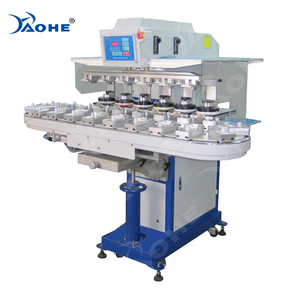 6 Màu Kín Mực Tốt Máy In <span class=keywords><strong>Pad</strong></span> Với Băng Tải Tự Động Đóng Cửa Máy In Cốc Mực <span class=keywords><strong>Pad</strong></span> Cho Chai Rượu Vang Cap - Product Image 1