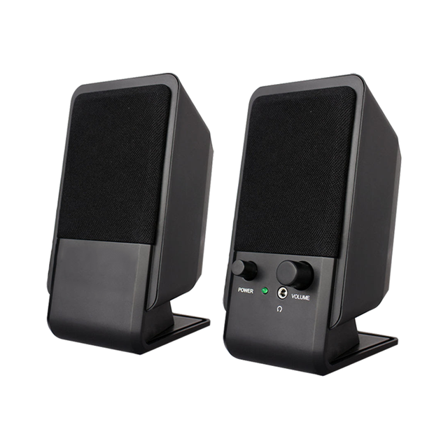 Oem 2.0 Premium Home Mini Retro Bookshelf Black Altavoces Smooth Voice Laptop Desktop Computer Gaming Music Speaker