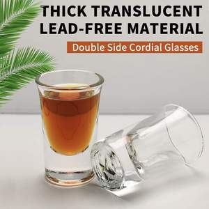 Juego de Vasos de Chupito al por Mayor con Soporte de Bambú para Tequila, Whisky, Brandy, Vodka y Ron - Product Image 3