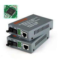 10/100M HTB 3100 Netlink 25KM A/B 1-Port RJ45 Metal Kasalı FTTH Fiber Optik Medya Dönüştürücü