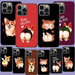 Cho Iphone 16 15 14 Pro Max Chống Sốc Trường Hợp Bìa Corgi Scratch Proof Điện Thoại Bảo Vệ Trường Hợp - Product Image 1