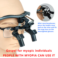 Burite nouveau 3.5X conception ergonomique 3.5 4.5X 5.5X 6.5X Ergo prisme Loupes dentaire ENT chirurgical IPD loupes personnalisées