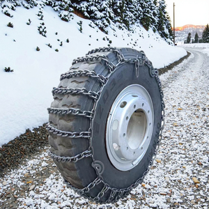 Nouvelles chaînes à neige en plastique antidérapantes épaissies et densifiées Pneus de camion spéciaux en acier au manganèse pour la neige et la boue - Product Image 1