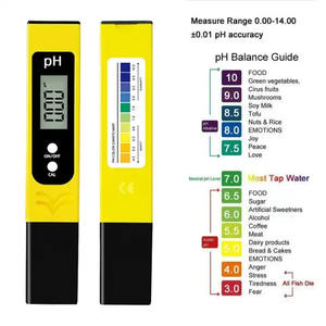 पीले सफेद मल्टीपैरामीटर <span class=keywords><strong>ph</strong></span> मीटर 0.01ph सटीकता Lcd प्रदर्शन पोर्टेबल जेब आकार ओम/गंध अनुकूलन योग्य घरेलू कृषि उपयोग - Product Image 3
