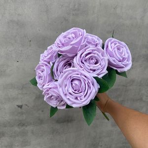 ช่อดอกกุหลาบประดิษฐ์ ดอกไม้ผ้าไหม คุณภาพสูง เหมาะสำหรับตกแต่งงานแต่งงาน ตกแต่งบ้าน และเป็นพร็อพถ่ายภาพ - Product Image 4