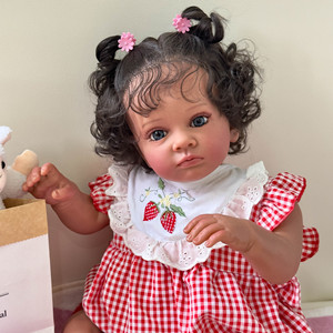 Muñeca Bebé Reborn de 24 Pulgadas, Cuerpo de Vinilo de Silicona y Extremidades de Silicona, 60 cm, Muñeca Bebé Reborn de Silicona Realista - Product Image 3