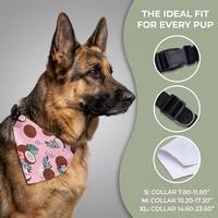 Bandana pour chien en toile douce personnalisée avec logo, réglable et lavable, pour chiens de petite, moyenne et grande taille, vente en gros