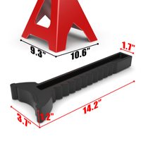 Cric manuel en acier avec capacité de 6 000 lb ou 3 tonnes (2,7 tonnes métriques)