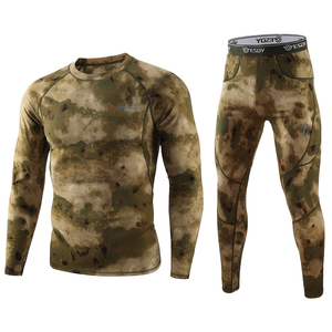 ESDY Ensembles de <span class=keywords><strong>sous</strong></span>-vêtements thermiques tactiques longs pour sports de plein air pour hommes avec polaire pour le <span class=keywords><strong>ski</strong></span> d'hiver - Product Image 4