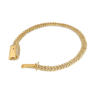 Pulsera Cubana Bold Diamond de 12 mm, Chapada en Oro, Plata, Lujosa, Unisex, 8 Pulgadas, 14K, Joyería Hip Hop Certificada - Product Image 5