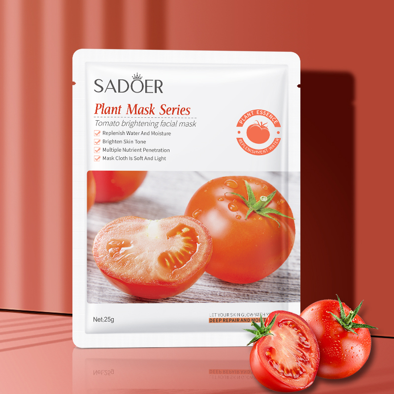 OEM ODM серия SADOER растений увлажняющая томатная маска для ухода за кожей лица