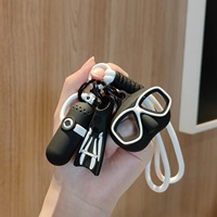 Cadeau pour les amateurs de plongée, décoration de sac, pendentif sportif, porte-clés en silicone, mini-plongée, mini-masque, mini-bouteille d'oxygène, équipement de plongée, porte-clés