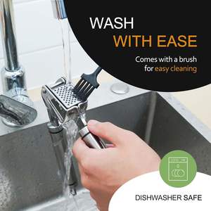 Prensa de Ajo Manual Apta para Lavavajillas, Triturador de Ajo de Acero Inoxidable de Grado Profesional Premium, Set de Picador y Pelador de Ajo - Product Image 5