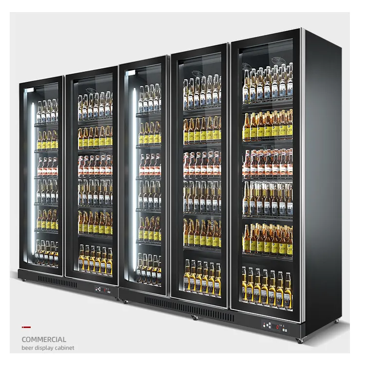 Réfrigérateur à boissons Commercial, boissons fraîches, pour bière, Cola, affichage Vertical