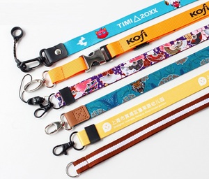 Wholesale Eco-Friendly Polyester Custom Pen Holder Lanyard with <b>Hook</b> and Rubber Ring Silk Screen Printing - Product Image 1