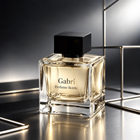 Flacon vaporisateur de parfum vide 100 ml OEM couleur noir, flacon de parfum en verre 30 ml, flacon de parfum en verre de luxe 50 ml, flacon de parfum en verre de haute qualité