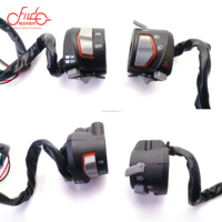 Interrupteur combiné trois-en-un pour moto électrique et tricycle, style simple, clignotant, klaxon, bouton marche/arrêt – Meilleure vente à prix abordable