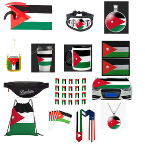 Sac à cordon, tasse, drapeau à main et collier de soutien pour les supporters, avec le drapeau de Jordanie, pour le grand match de football de 2026, de la marque Nuoxin - Product Image 1