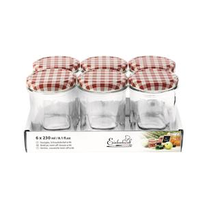 Einkochwelt <b>Jam</b> <b>Jars</b> 230 Ml Twist Off Lid Set Of 6 <b>For</b> Preserving Storage - Product Image 3