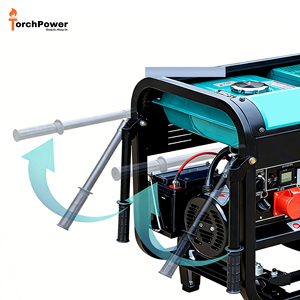 גנרטורים דיזל ניידים שקטים לשימוש ביתי 10KVA 8KVA חד פאזיים 220V 380V מיני גנרטורים דיזל עם אינוורטר - Product Image 3