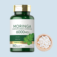 Capsules à base de Moringa en marque privée OEM/ODM : Renforce l'immunité et le métabolisme énergétique des adultes, favorise la détoxification.