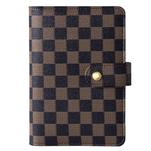 Customized PU Leather Cover A5 A6 Organizer Planner Agenda Loose Leaf Refillable 6 Ring Binder Luxury Notebook With logo