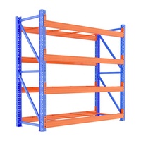 4 capas China Warehouse Racking Medium Duty Warehouse Pallet Storage Racks Unidades para sistema de estanterías industriales
