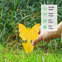 Fabriek Directe Gele Fruitvlieg Insect Sticker Trap Board Sterke Lijm Effen Plastic Milieuvriendelijk