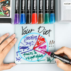 Mobee P-220F classique MultiColor Large Volume Glassboard Marker Valve System Dry Erase Glass board Marker pen - Product Image 4